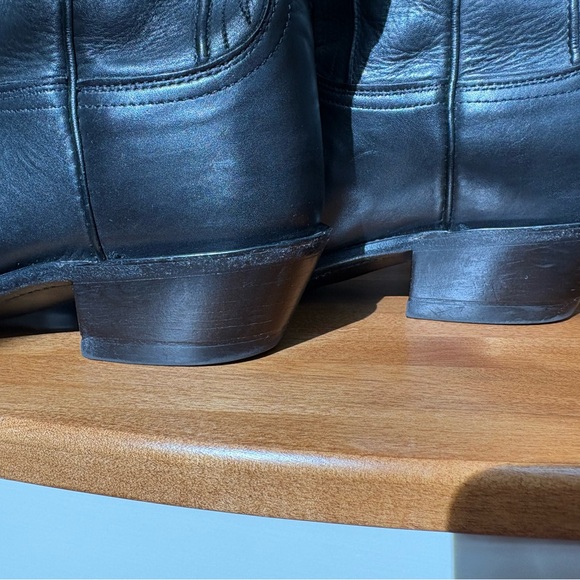 Lucchese Women’s Black Western Leather Boots - Picture 14 of 15